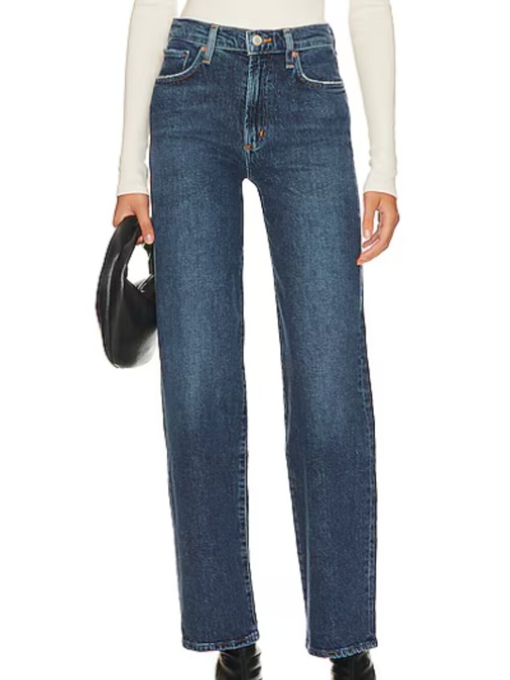 AGOLDE HARPER Mid-Rise Straight Leg Pants WASH:TEMPO 23W